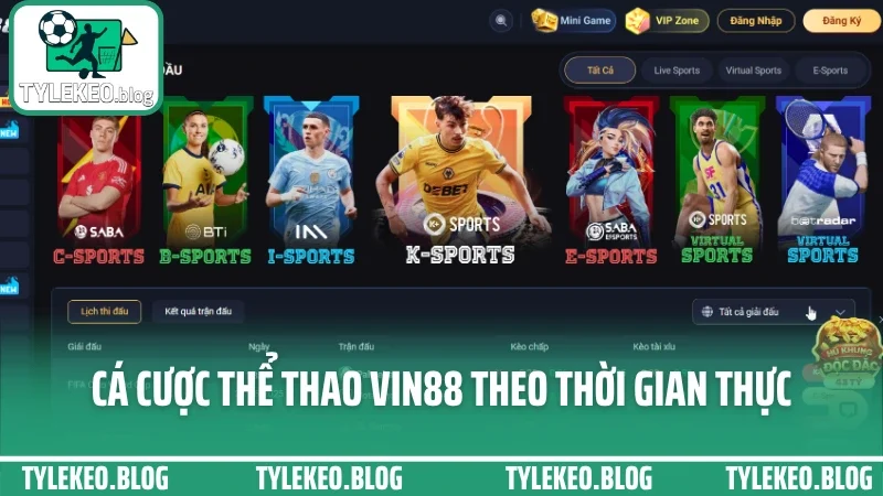 Vin88 - cá cược thoải mái với dàn trận hot và hỗ trợ cực nhanh 5 Cá cược thể thao vin88 theo thời gian thực