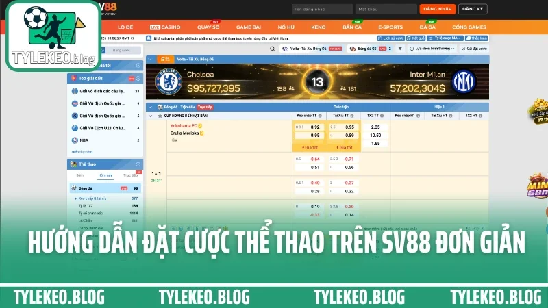 Hướng dẫn đặt cược thể thao trên sv88 - từ đăng nhập đến chốt vé chuẩn 3 Chi tiết hướng dẫn đặt cược thể thao trên sv88 đơn giản
