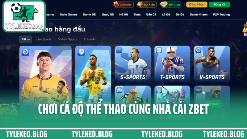 Zbet - sàn cá cược được ưa chuộng nhất nhờ kèo chuẩn từng giờ 5 Chơi cá độ thể thao cùng nhà cái zbet