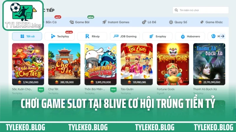 8live - trải nghiệm cá cược mượt mà với kèo biến động nhanh 4 Chơi game slot tại 8live cơ hội trúng tiền tỷ