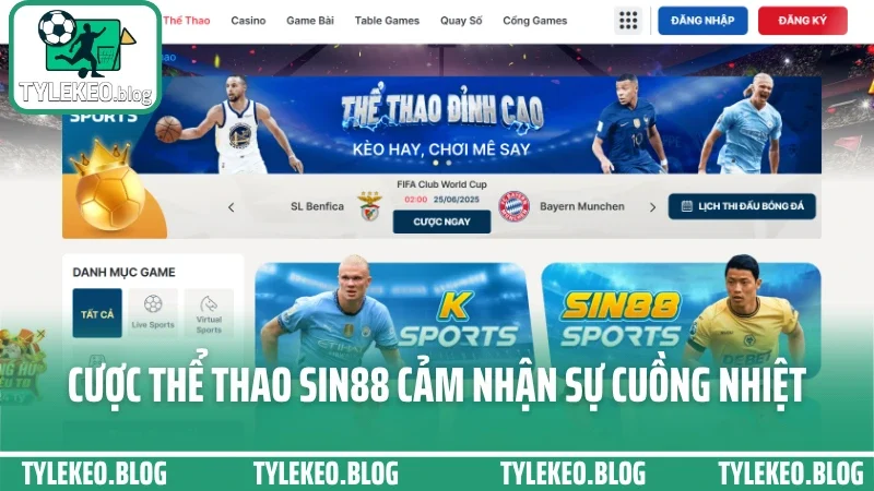 Sin88 - nền tảng cá cược ổn định với kèo nóng cập nhật tức thì 7 Cược thể thao sin88 cảm nhận sự cuồng nhiệt