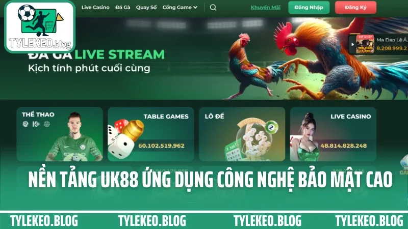 Uk88 - hệ sinh thái cá cược tối ưu cho người mới bắt đầu tự tin 2 Nền tảng uk88 ứng dụng công nghệ bảo mật cao