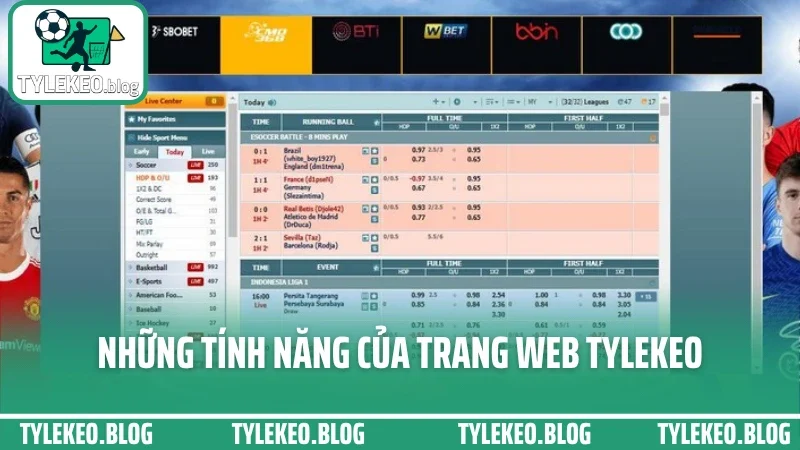 Giới thiệu 2 Những tính năng nổi bật của trang web tylekeo