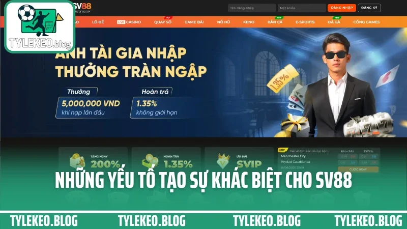 Hướng dẫn đặt cược thể thao trên sv88 - từ đăng nhập đến chốt vé chuẩn 1 Những yếu tố tạo sự khác biệt cho sv88